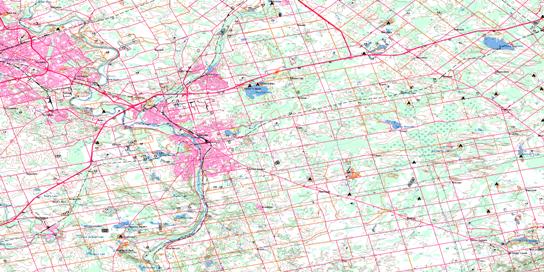 Cambridge Topo Map 040P08 at 1:50,000 scale - National Topographic System of Canada (NTS) - Toporama map