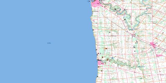 Goderich Topographic map 040P12 at 1:50,000 Scale