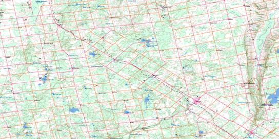 Markdale Topo Map 041A07 at 1:50,000 scale - National Topographic System of Canada (NTS) - Toporama map