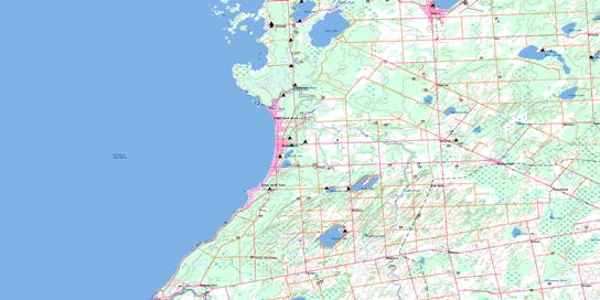 Wiarton Topo Map 041A11 at 1:50,000 scale - National Topographic System of Canada (NTS) - Toporama map
