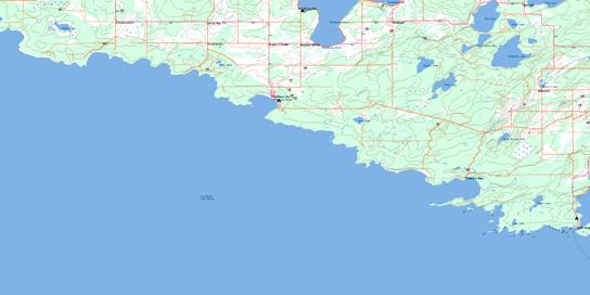 Providence Bay Topo Map 041G09 at 1:50,000 scale - National Topographic System of Canada (NTS) - Toporama map