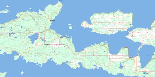 Silver Water Topo Map 041G15 at 1:50,000 scale - National Topographic System of Canada (NTS) - Toporama map