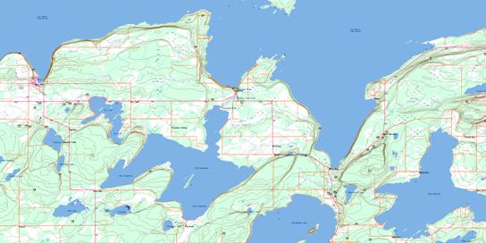 Kagawong Topo Map 041G16 at 1:50,000 scale - National Topographic System of Canada (NTS) - Toporama map