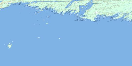 Collins Inlet Topo Map 041H14 at 1:50,000 scale - National Topographic System of Canada (NTS) - Toporama map