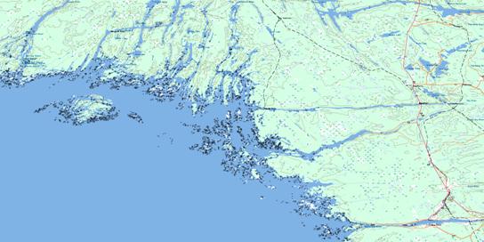 Key Harbour Topographic map 041H15 at 1:50,000 Scale