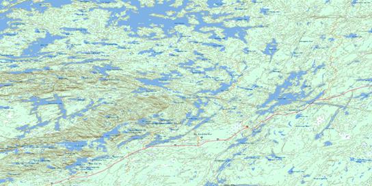 Lake Panache Topo Map 041I03 at 1:50,000 scale - National Topographic System of Canada (NTS) - Toporama map