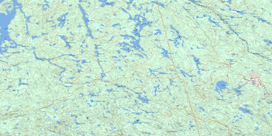 Venetian Lake Topo Map 041I14 at 1:50,000 scale - National Topographic System of Canada (NTS) - Toporama map
