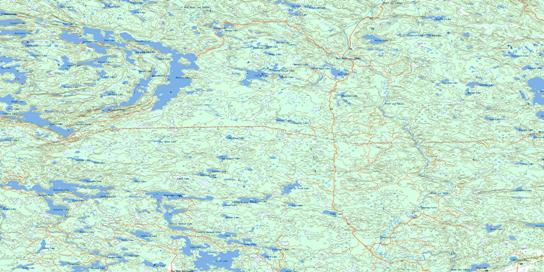 Whiskey Lake Topo Map 041J08 at 1:50,000 scale - National Topographic System of Canada (NTS) - Toporama map
