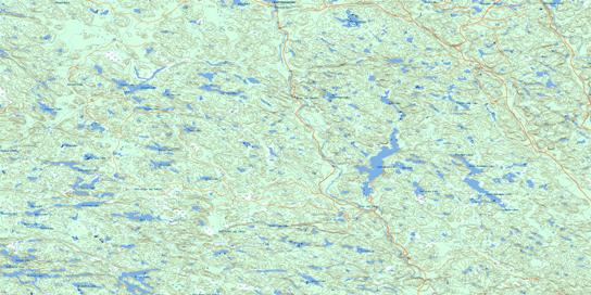 Madawanson Lake Topo Map 041J09 at 1:50,000 scale - National Topographic System of Canada (NTS) - Toporama map