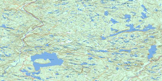 Wakomata Lake Topo Map 041J11 at 1:50,000 scale - National Topographic System of Canada (NTS) - Toporama map