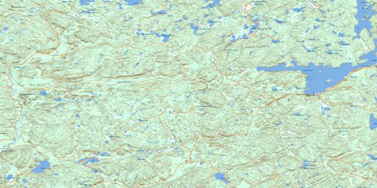 Ranger Lake Topo Map 041J13 at 1:50,000 scale - National Topographic System of Canada (NTS) - Toporama map