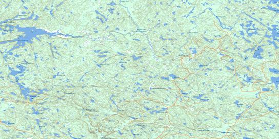 Kindiogami Lake Topo Map 041J15 at 1:50,000 scale - National Topographic System of Canada (NTS) - Toporama map