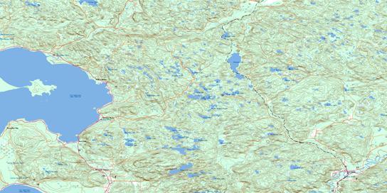 Searchmont Topo Map 041K16 at 1:50,000 scale - National Topographic System of Canada (NTS) - Toporama map