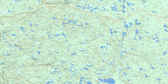 Blackspruce Lake Topo Map 041N09 at 1:50,000 scale - National Topographic System of Canada (NTS) - Toporama map