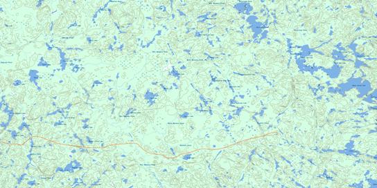 White Owl Lake Topo Map 041O02 at 1:50,000 scale - National Topographic System of Canada (NTS) - Toporama map