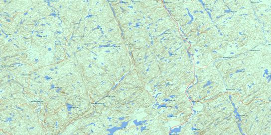 Mountain Ash Lake Topo Map 041O03 at 1:50,000 scale - National Topographic System of Canada (NTS) - Toporama map