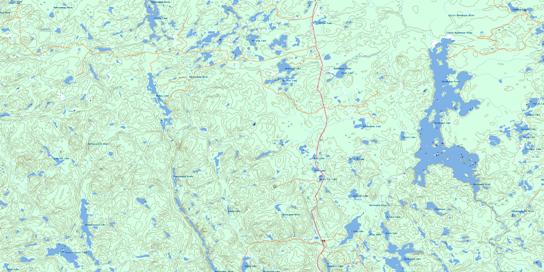 Wenebegon Lake Topo Map 041O06 at 1:50,000 scale - National Topographic System of Canada (NTS) - Toporama map