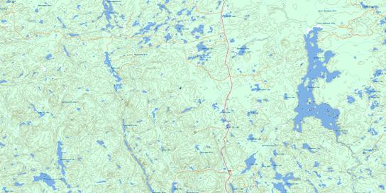 Wenebegon Lake Topographic map 041O06 at 1:50,000 Scale
