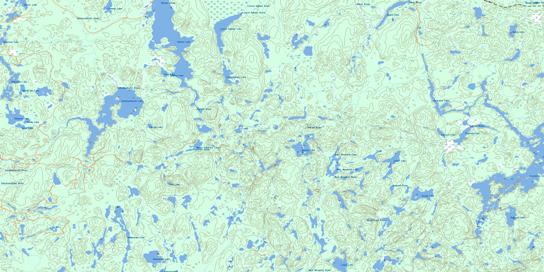 Wakami Lake Topographic map 041O07 at 1:50,000 Scale