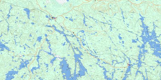 Biscotasing Topo Map 041O08 at 1:50,000 scale - National Topographic System of Canada (NTS) - Toporama map