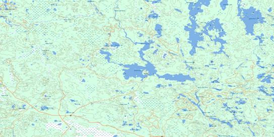 Opeepeesway Lake Topographic map 041O09 at 1:50,000 Scale