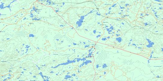Nemegos Topo Map 041O11 at 1:50,000 scale - National Topographic System of Canada (NTS) - Toporama map