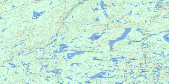 Rollo Lake Topographic map 041O15 at 1:50,000 Scale