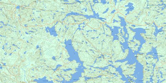 Obabika Lake Topo Map 041P01 at 1:50,000 scale - National Topographic System of Canada (NTS) - Toporama map
