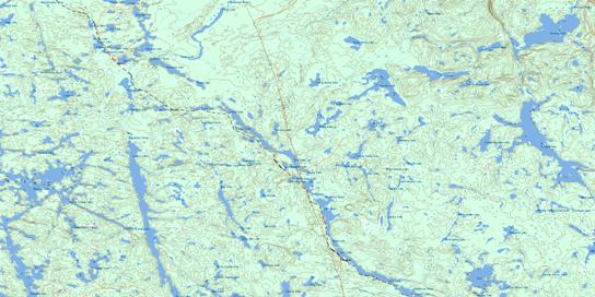 Thor Lake Topo Map 041P03 at 1:50,000 scale - National Topographic System of Canada (NTS) - Toporama map
