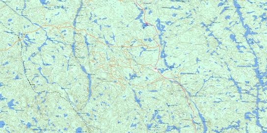 Low Water Lake Topo Map 041P04 at 1:50,000 scale - National Topographic System of Canada (NTS) - Toporama map