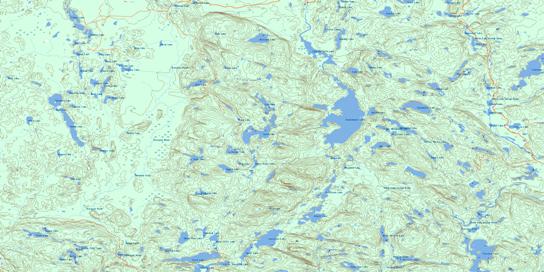 Smoothwater Lake Topo Map 041P07 at 1:50,000 scale - National Topographic System of Canada (NTS) - Toporama map