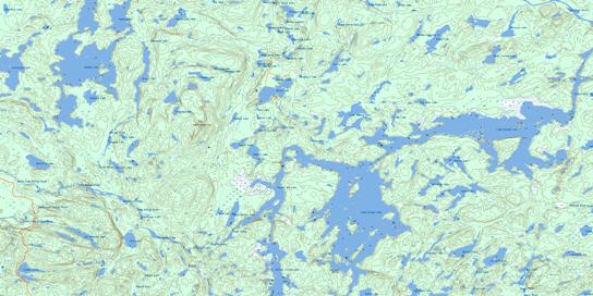 Lady Evelyn Lake Topo Map 041P08 at 1:50,000 scale - National Topographic System of Canada (NTS) - Toporama map