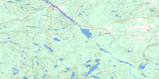 Elk Lake Topo Map 041P09 at 1:50,000 scale - National Topographic System of Canada (NTS) - Toporama map