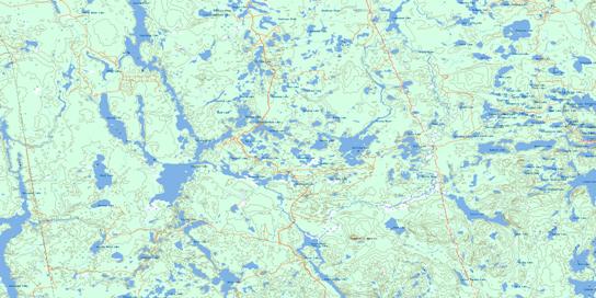 Sinclair Lake Topo Map 041P14 at 1:50,000 scale - National Topographic System of Canada (NTS) - Toporama map