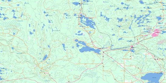 Kirkland Lake Topographic map 042A01 at 1:50,000 Scale