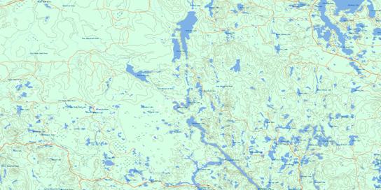 Radisson Lake Topo Map 042A02 at 1:50,000 scale - National Topographic System of Canada (NTS) - Toporama map