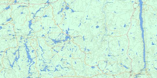 Kenogaming Lake Topo Map 042A04 at 1:50,000 scale - National Topographic System of Canada (NTS) - Toporama map