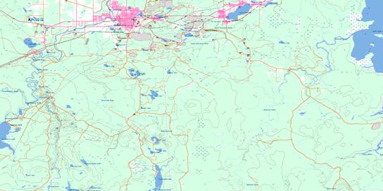Timmins Topo Map 042A06 at 1:50,000 scale - National Topographic System of Canada (NTS) - Toporama map