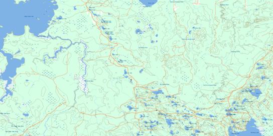 Watabeag River Topographic map 042A07 at 1:50,000 Scale
