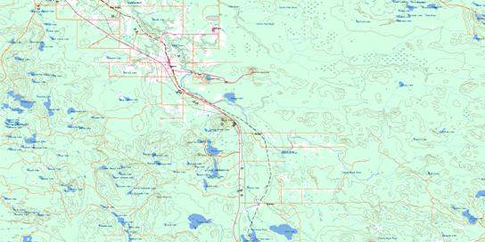 Ramore Topo Map 042A08 at 1:50,000 scale - National Topographic System of Canada (NTS) - Toporama map