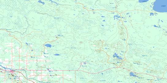 Matheson Topographic map 042A09 at 1:50,000 Scale