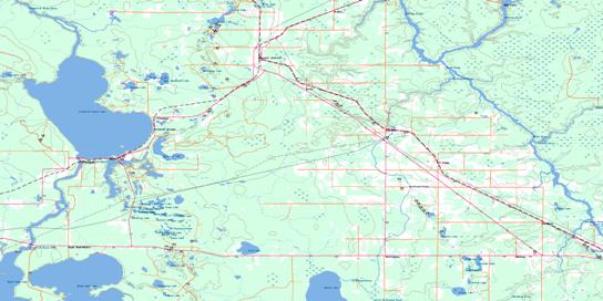 Porquis Junction Topo Map 042A10 at 1:50,000 scale - National Topographic System of Canada (NTS) - Toporama map