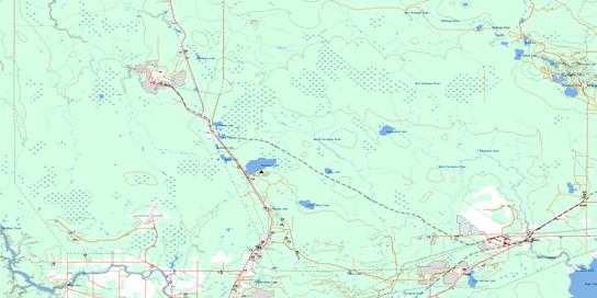 Pamour Topographic map 042A11 at 1:50,000 Scale