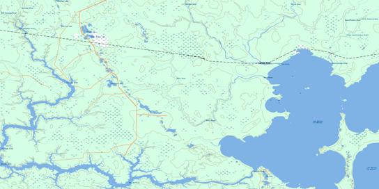 Low Bush Topo Map 042A16 at 1:50,000 scale - National Topographic System of Canada (NTS) - Toporama map