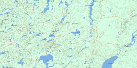 Swanson River Topo Map 042B03 at 1:50,000 scale - National Topographic System of Canada (NTS) - Toporama map