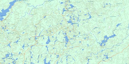 Makonie Lake Topo Map 042B06 at 1:50,000 scale - National Topographic System of Canada (NTS) - Toporama map