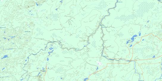Elf Lake Topo Map 042B09 at 1:50,000 scale - National Topographic System of Canada (NTS) - Toporama map