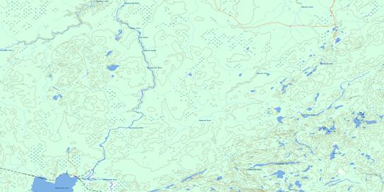 Elsas Topo Map 042B10 at 1:50,000 scale - National Topographic System of Canada (NTS) - Toporama map