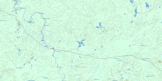 Peterbell Topographic map 042B11 at 1:50,000 Scale