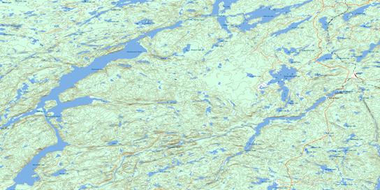 Manitowik Lake Topographic map 042C01 at 1:50,000 Scale